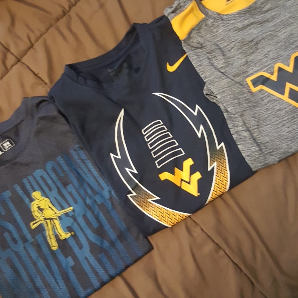 WVU dri fit tshirt bundle